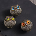 Bronze Owl Figurine for Shelf Desk Home Decor