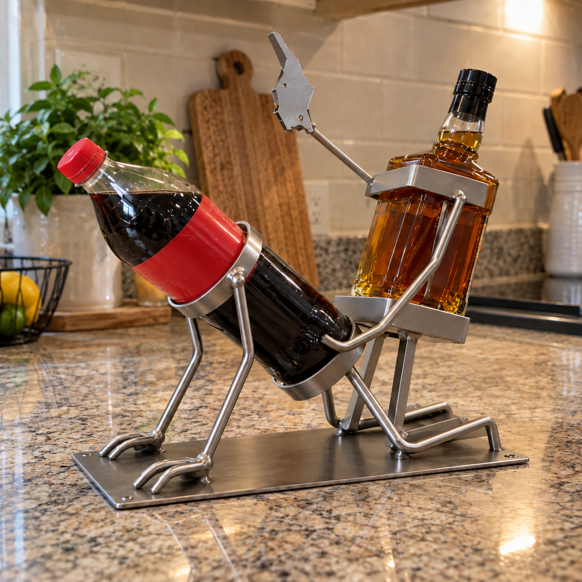 Still Thirsty Skeleton Wine Bottle Stand