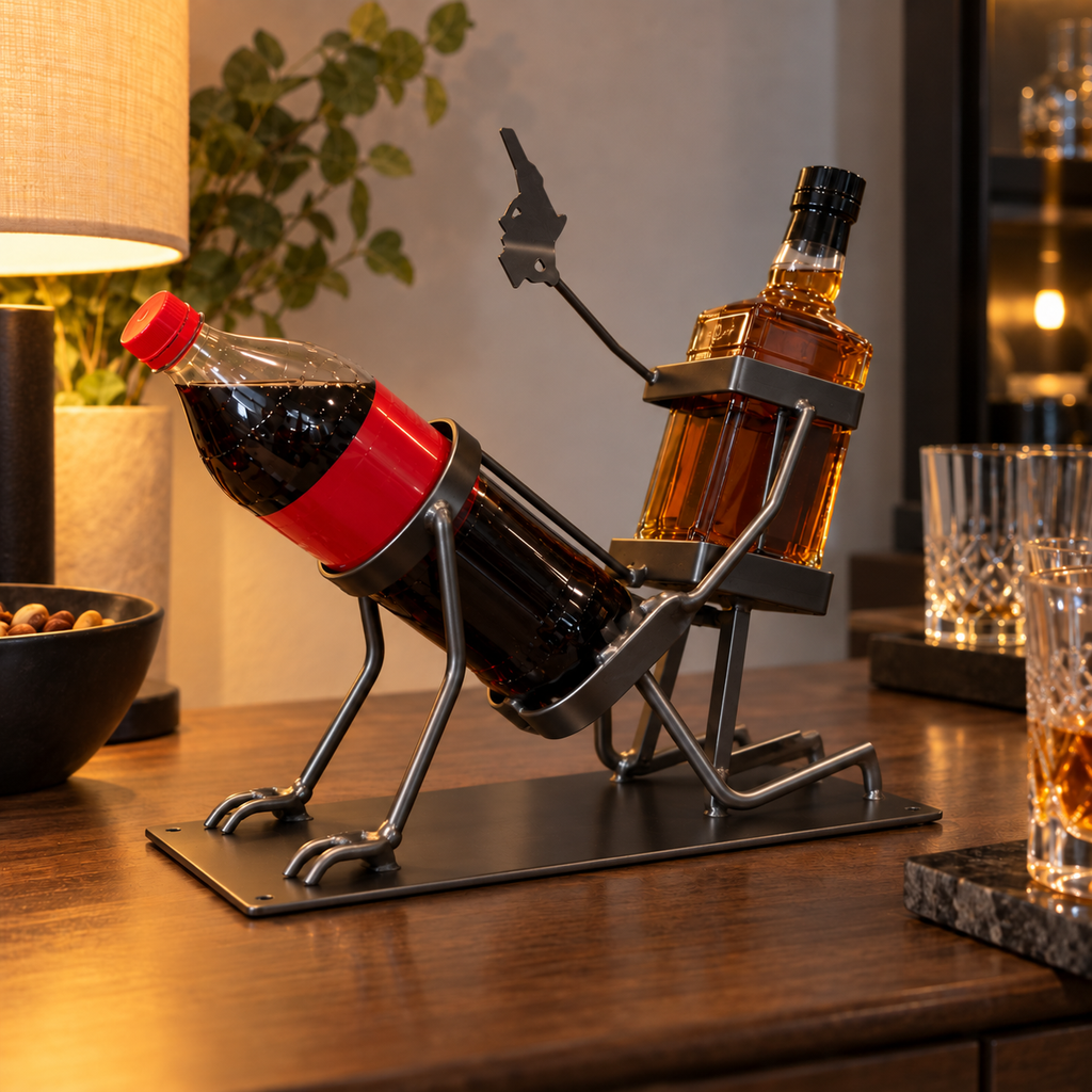 Still Thirsty Skeleton Wine Bottle Stand