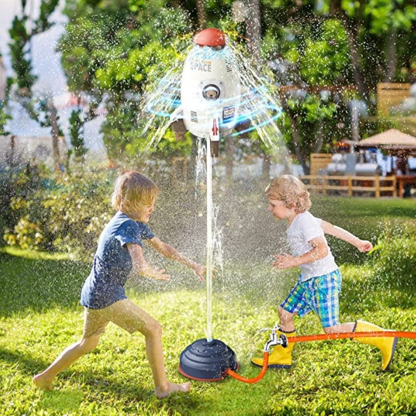 Rocket Sprinkler – Water Rocket Launcher, Water Pressure Lift Sprinkler Toy for Kids