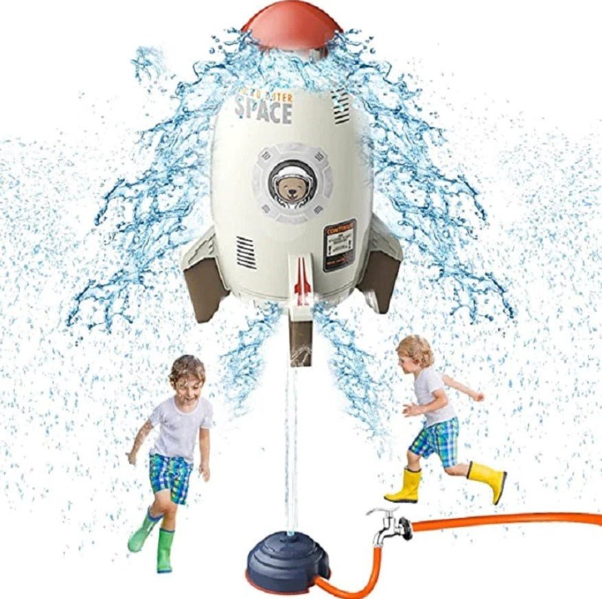 Rocket Sprinkler – Water Rocket Launcher, Water Pressure Lift Sprinkler Toy for Kids